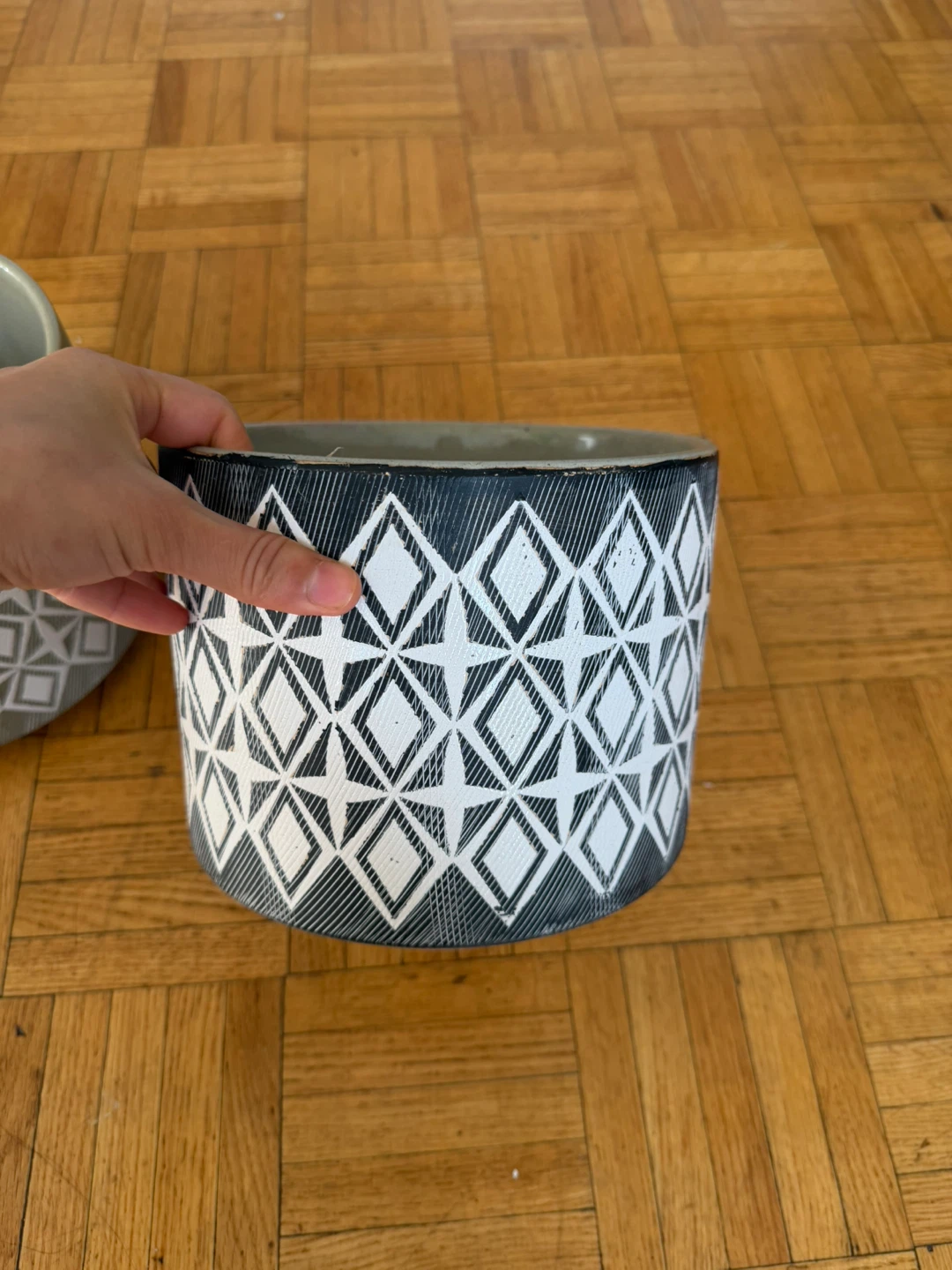 Two Decorative Ceramic Planters - photo 2