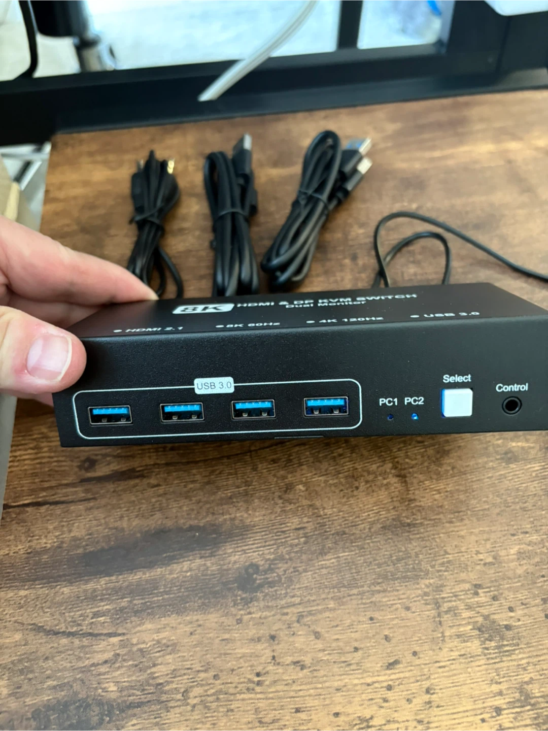 Brand New 8K HDMI & DisplayPort Dual Monitor KVM Switch - photo 2