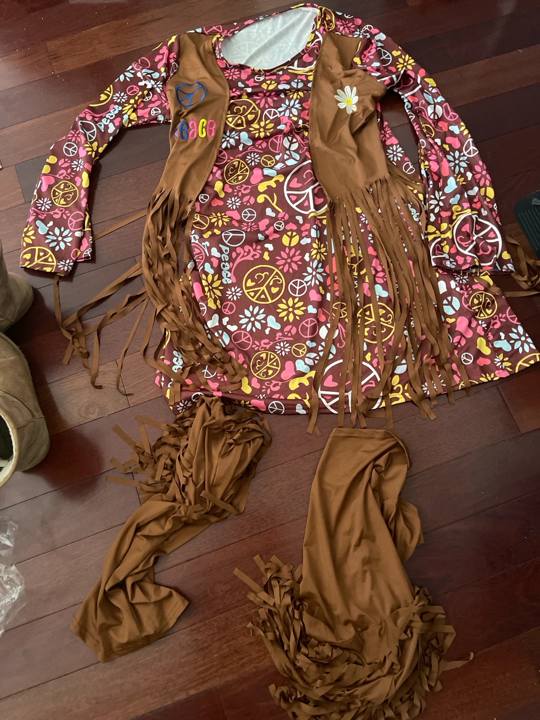 Hippie Costume with Fringe Vest