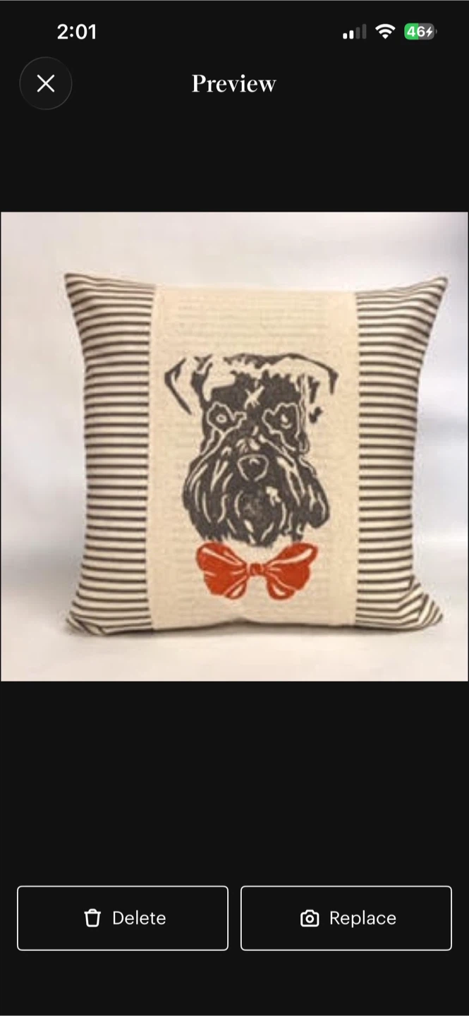 Hand crafted Dog Themed Throw Pillows