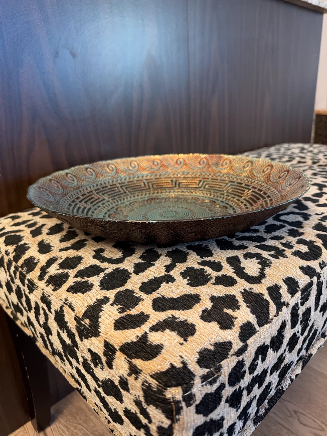 Large decorative glass bowl - photo 3