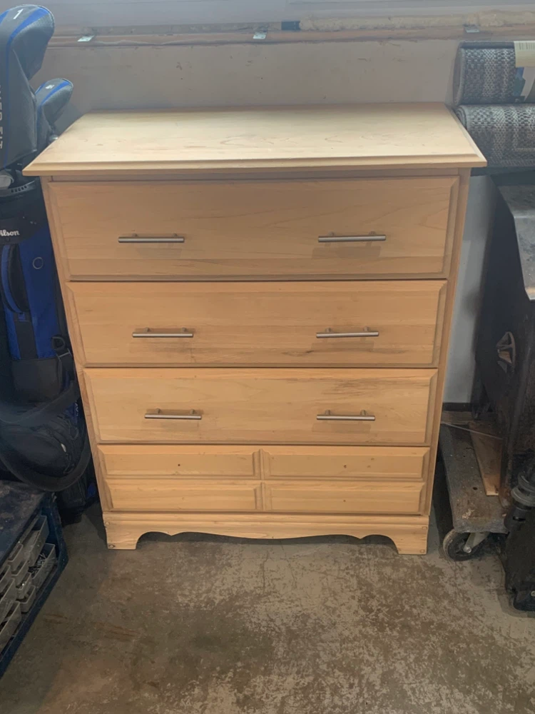 Natural Wood Four-Drawer Dresser - photo 2