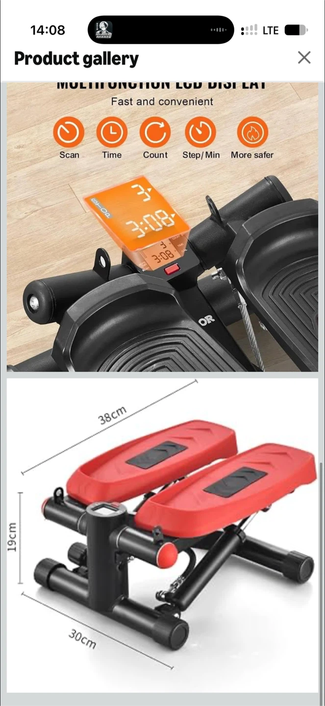 Compact Mini Stepper Fitness Machine - photo 3