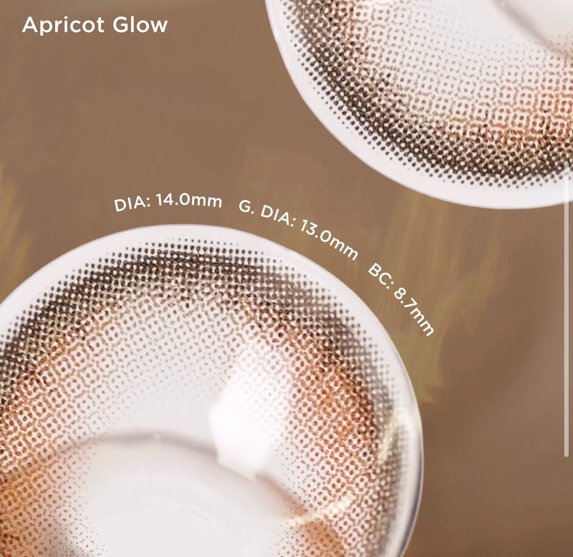 Moody Apricot Glow Monthly Contact Lenses - photo 3