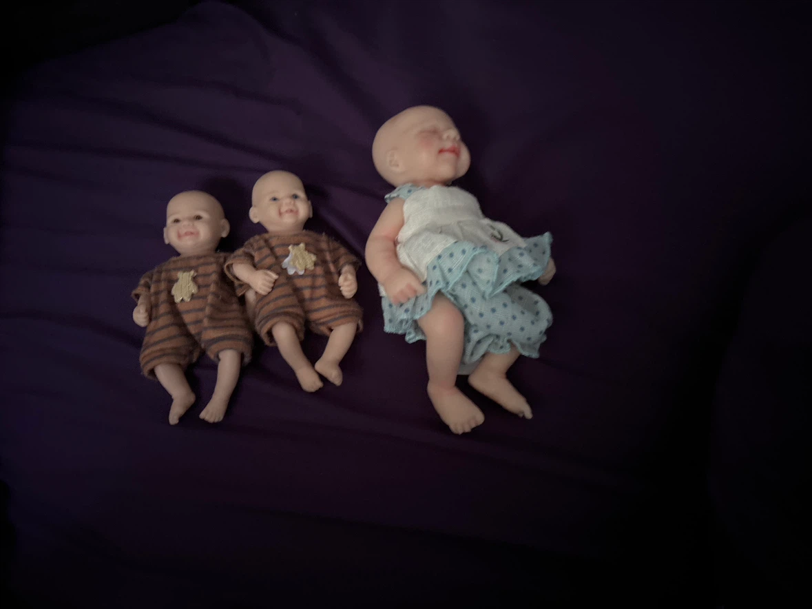 Set of 3 Miniature Baby Dolls