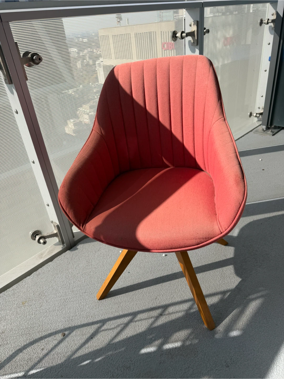 Red Upholstered Accent Chair