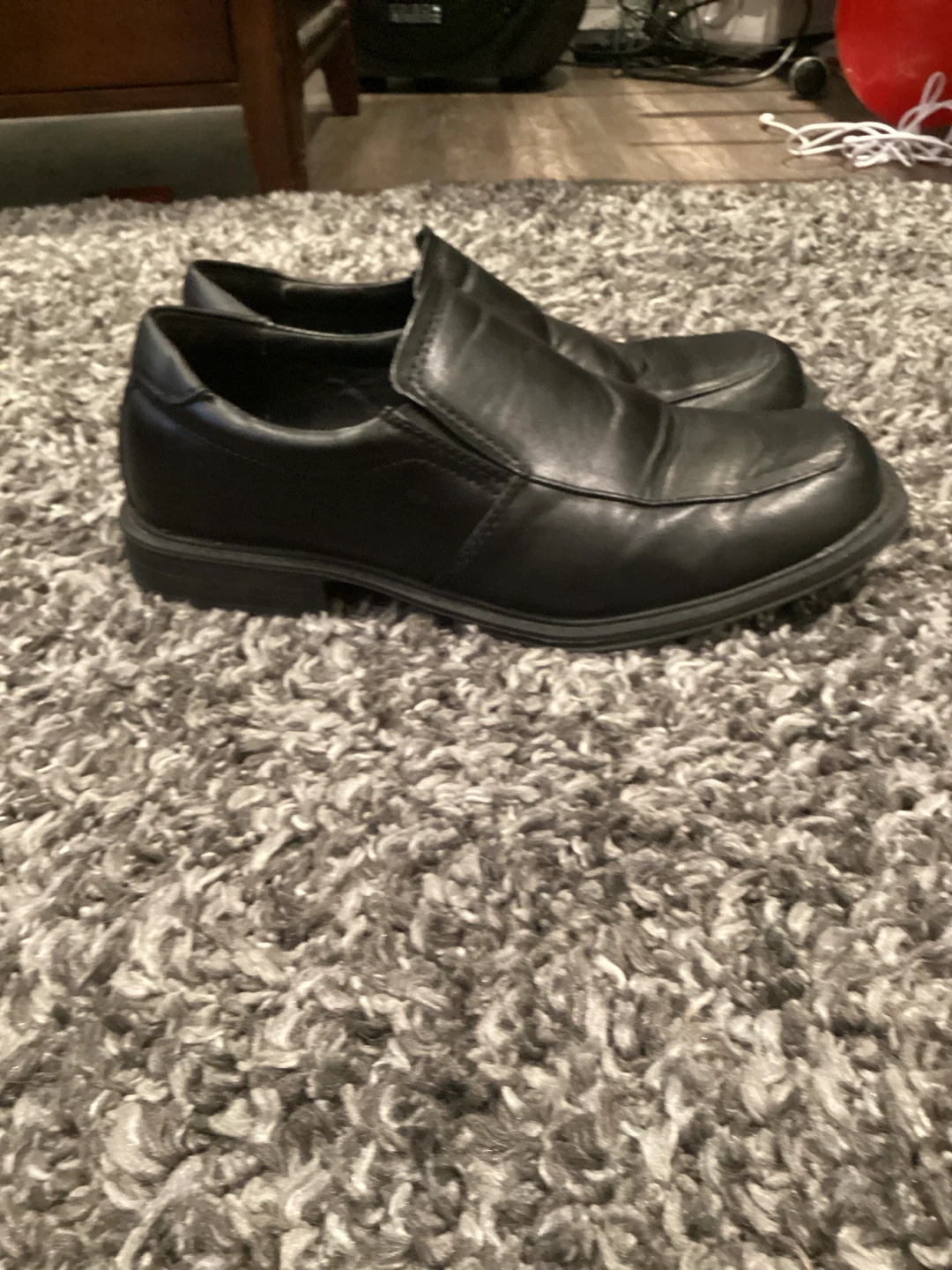 Left & Right Black Slip-On Dress Shoes - photo 2