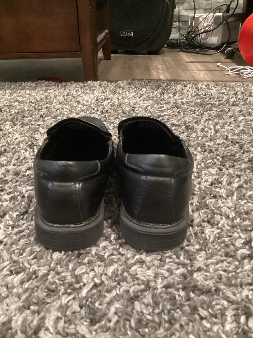 Left & Right Black Slip-On Dress Shoes - photo 3