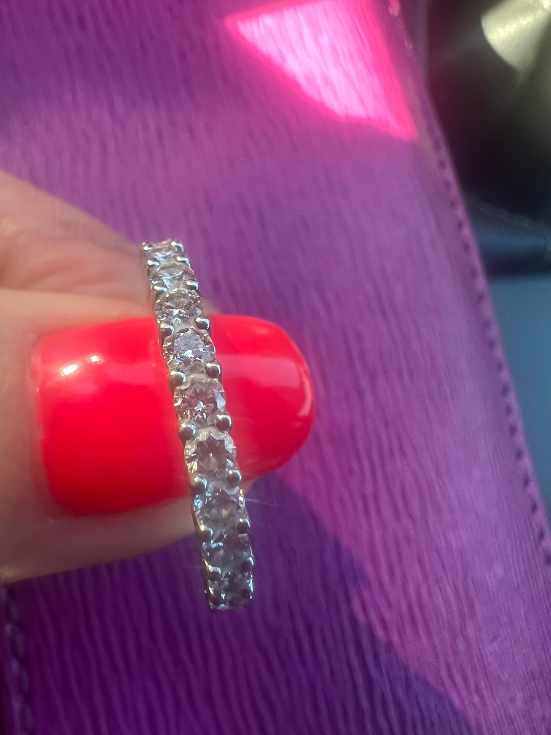 14 k diamond band