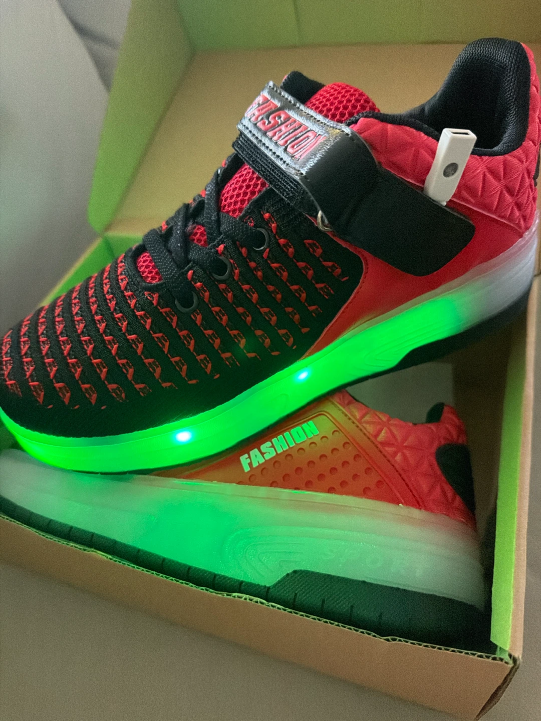 LED Roller Shoes Red/Black - photo 2