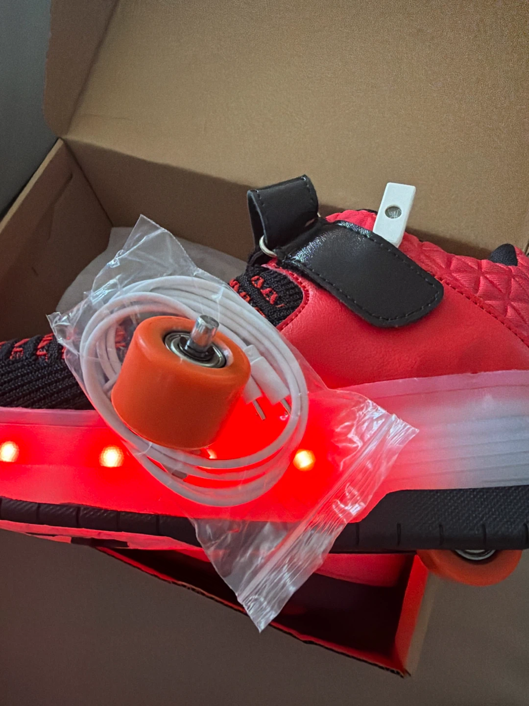 LED Roller Shoes Red/Black - photo 4