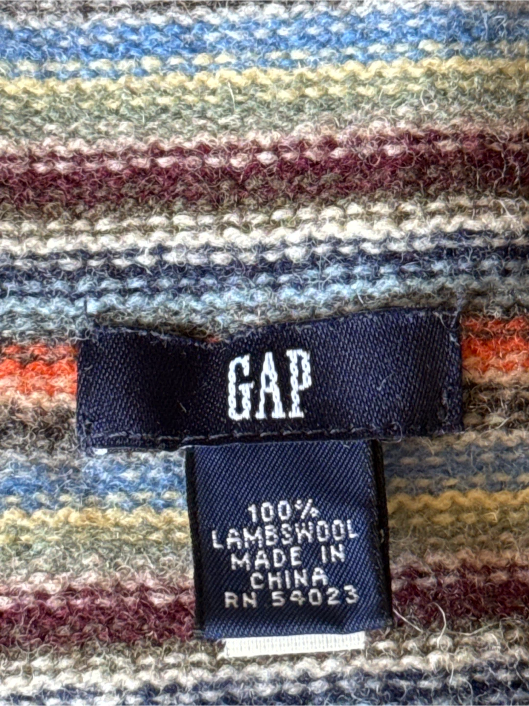 Gap Striped Lambswool Scarf - photo 2