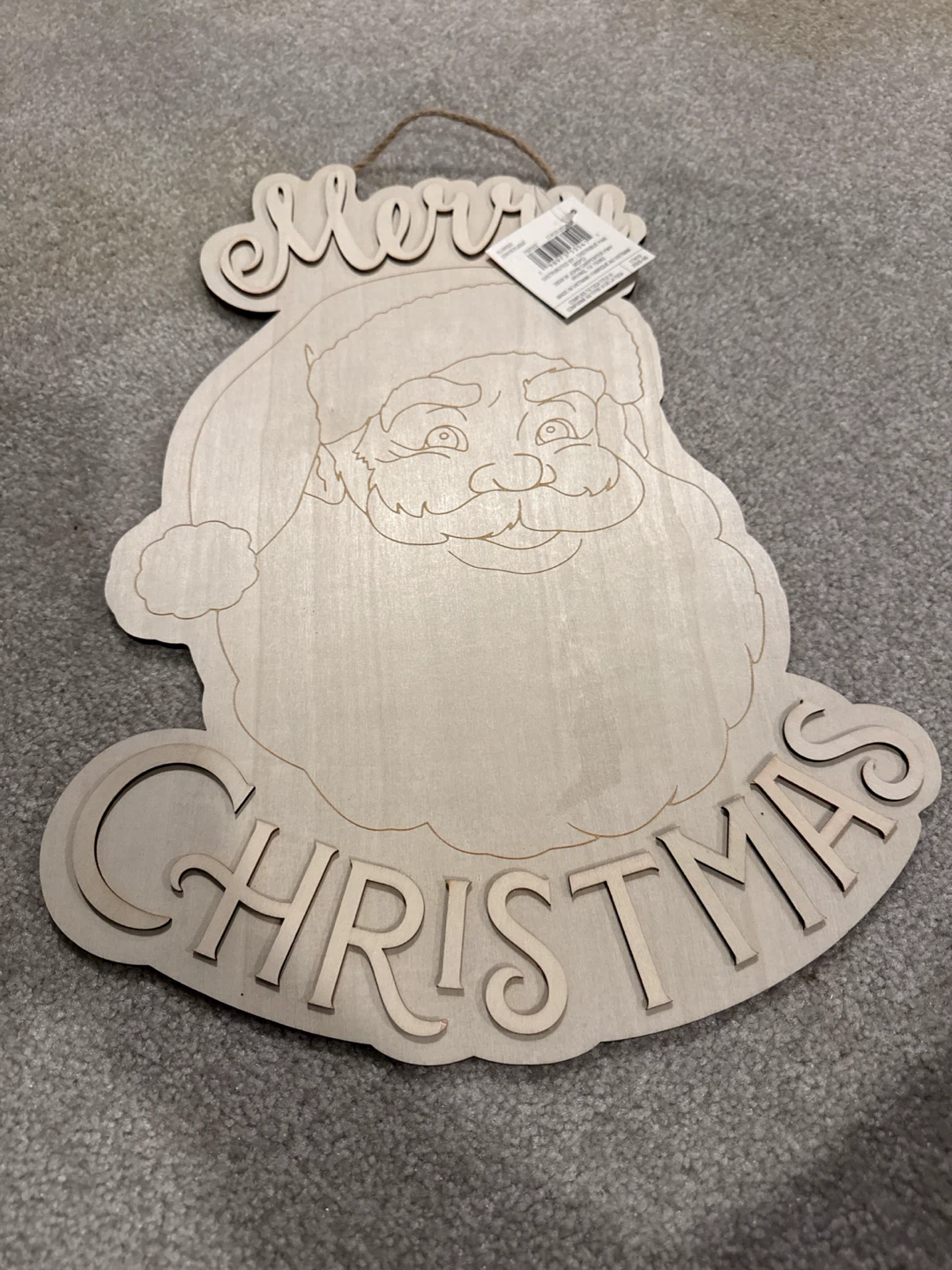 Make Market Wooden Merry Christmas Santa Sign
