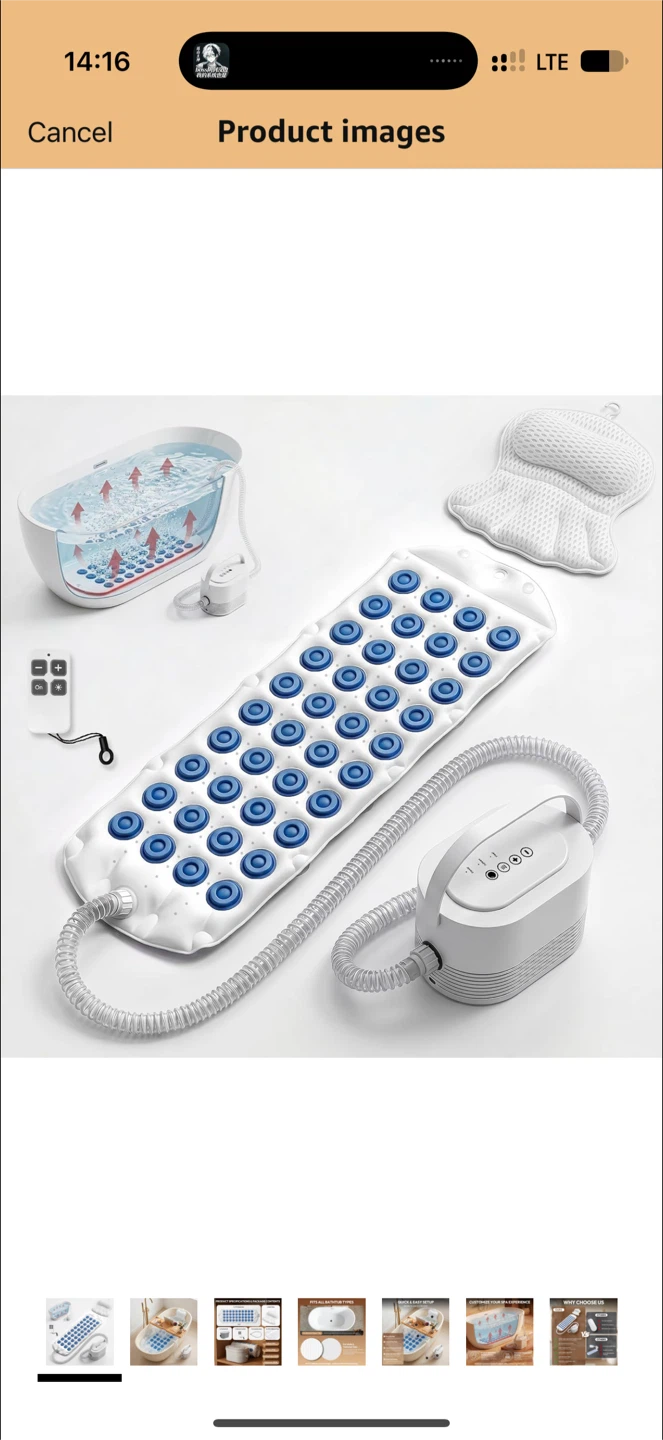 Home Spa Bubble Bath Mat BMCL-001