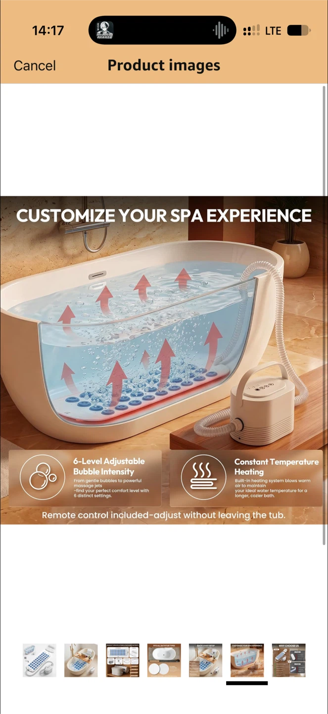 Home Spa Bubble Bath Mat BMCL-001 - photo 3
