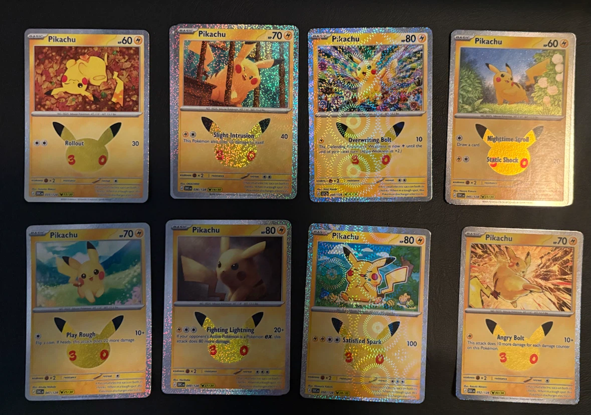 Collection of Pikachu Pokémon Trading Cards - photo 2