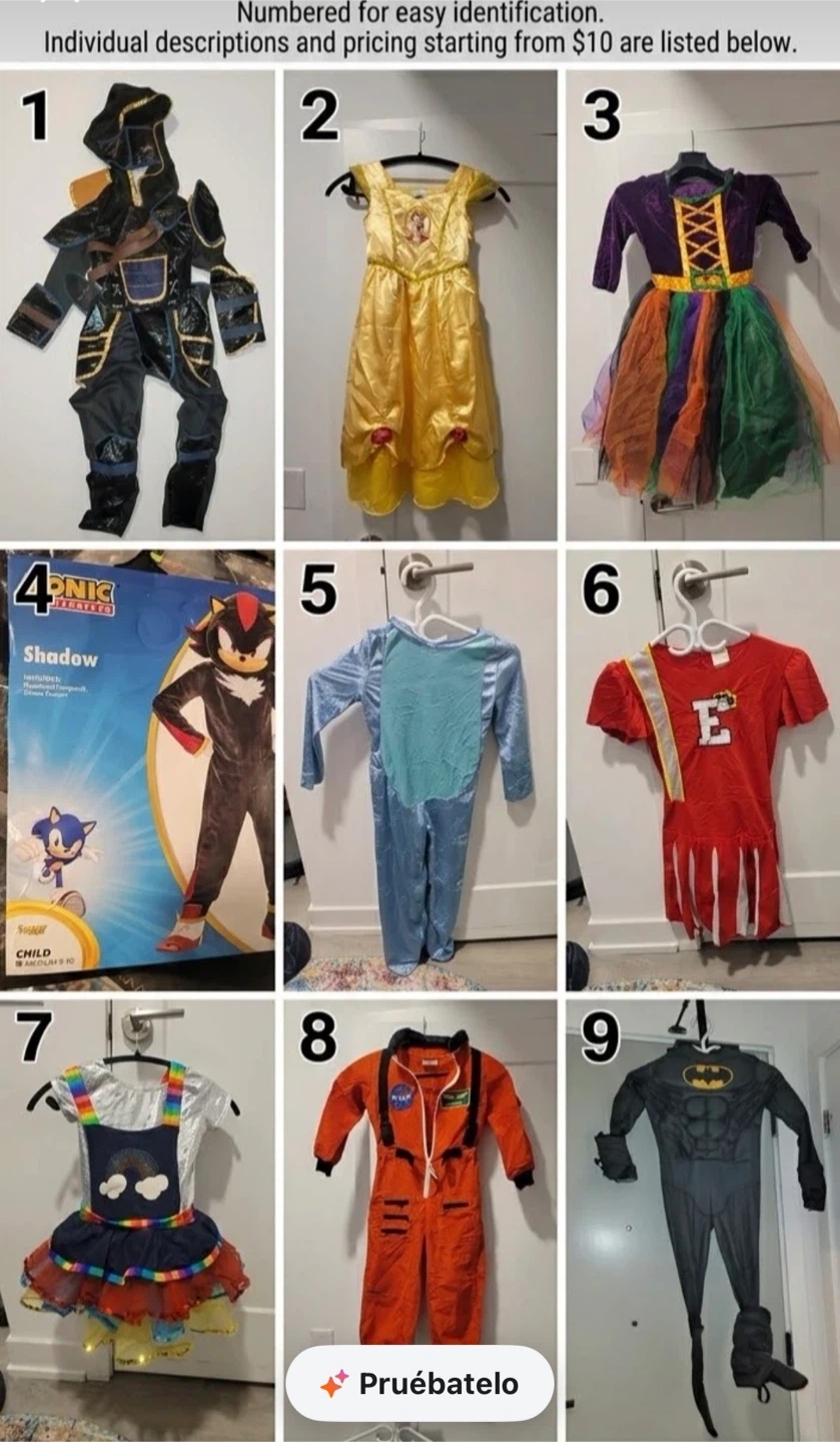Sonic the Hedgehog Shadow Costume Size Medium