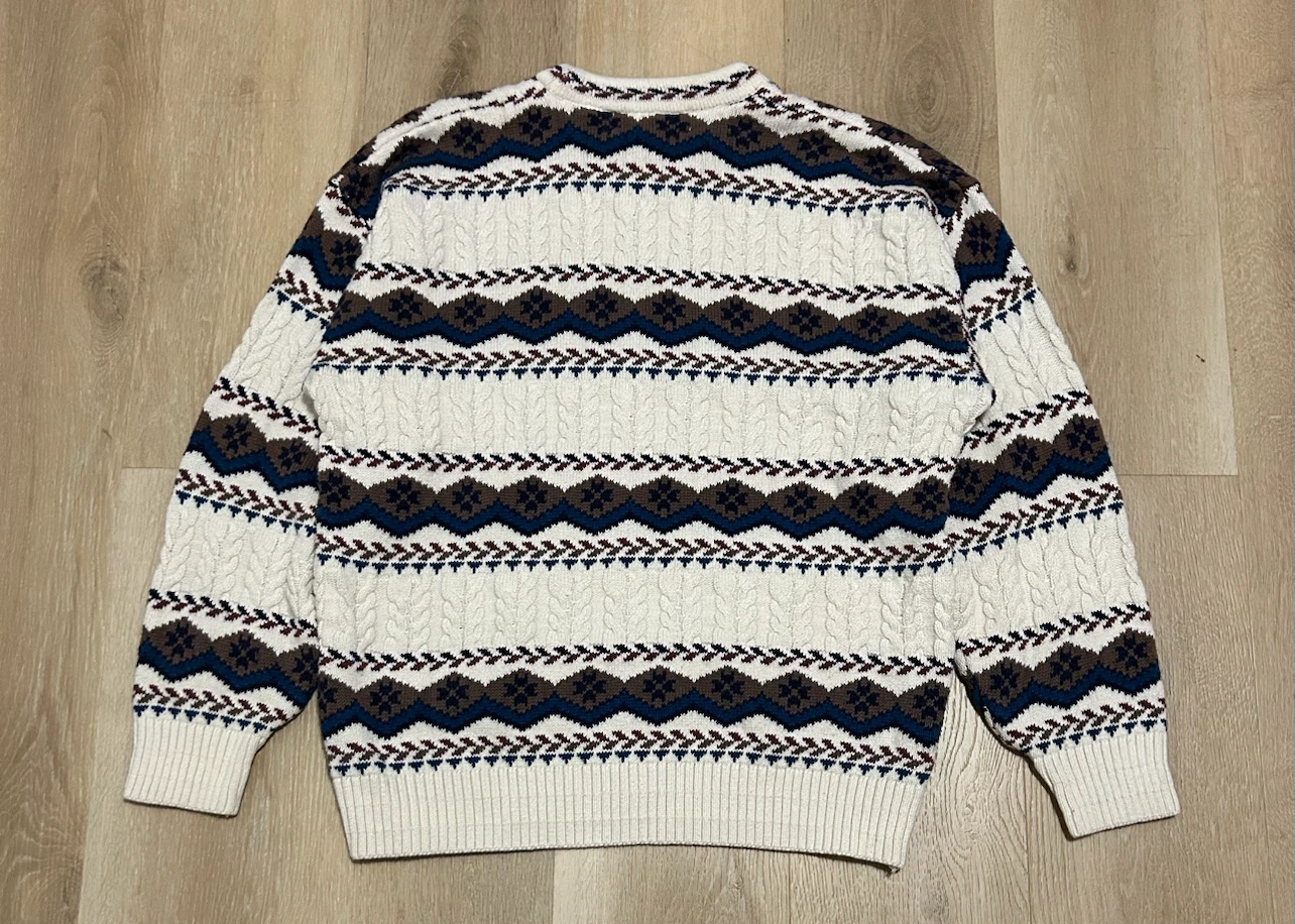 Vintage Tundra Canada Fair Isle Cotton Sweater - photo 2