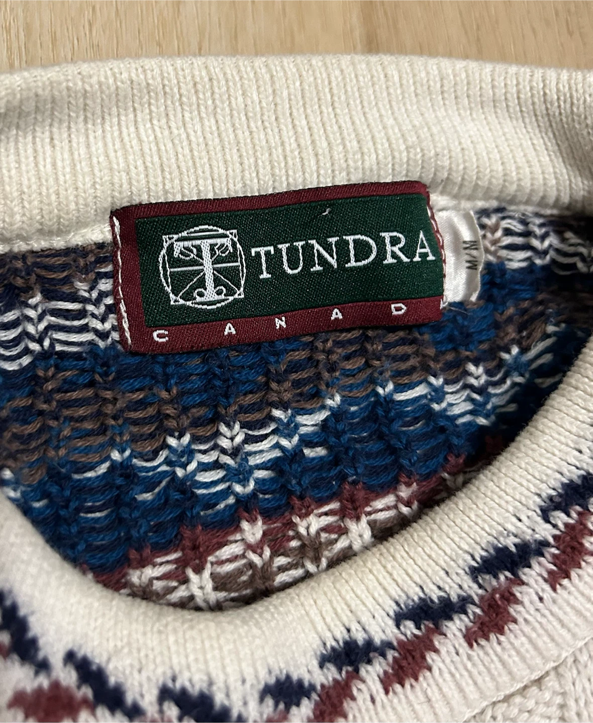 Vintage Tundra Canada Fair Isle Cotton Sweater - photo 3