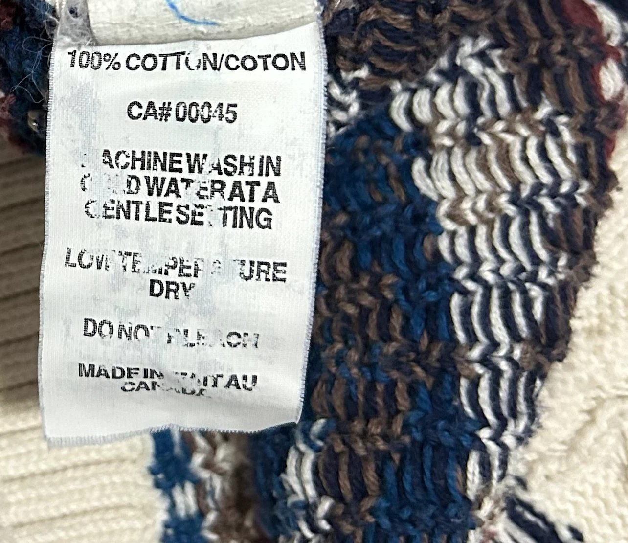 Vintage Tundra Canada Fair Isle Cotton Sweater - photo 4