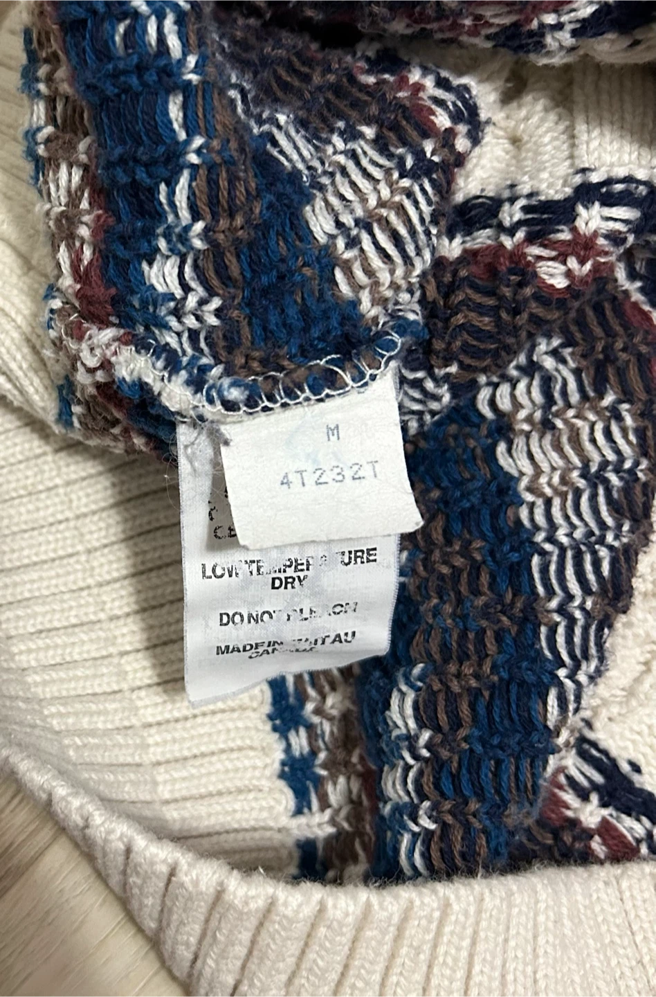 Vintage Tundra Canada Fair Isle Cotton Sweater - photo 5