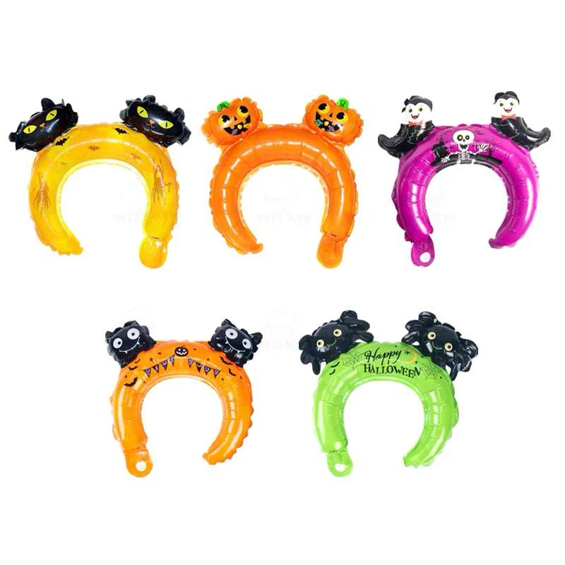 Assorted Inflatable Foil Balloons and Headbands
