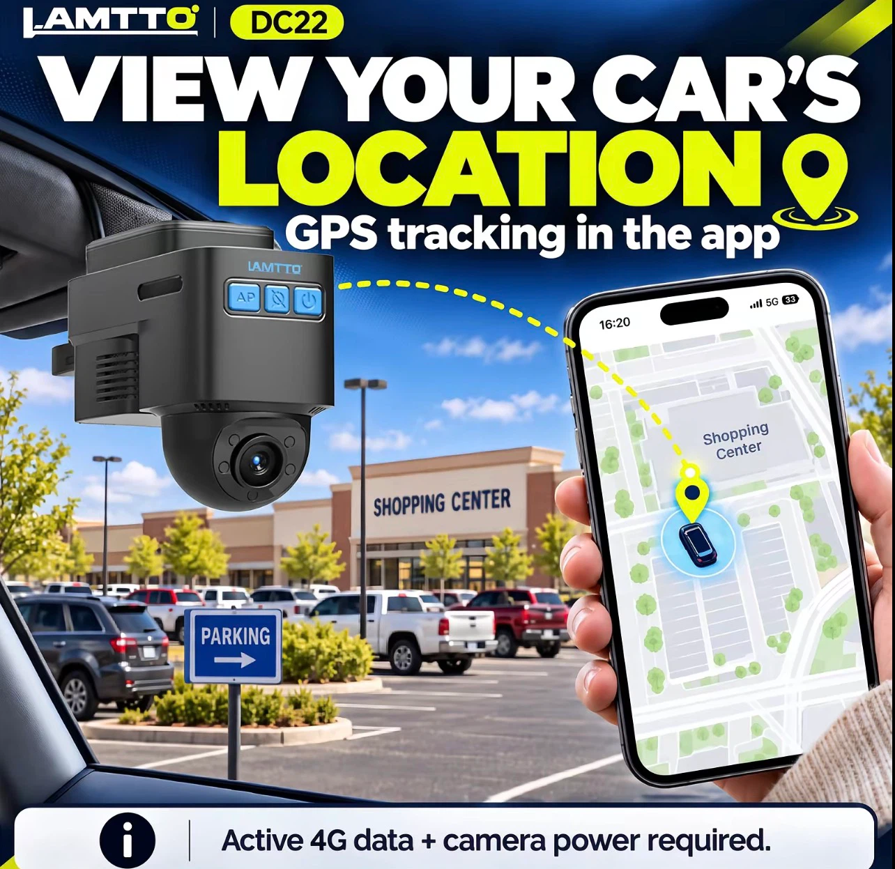 LAMTTO DC22 4G Car Security Camera - photo 4