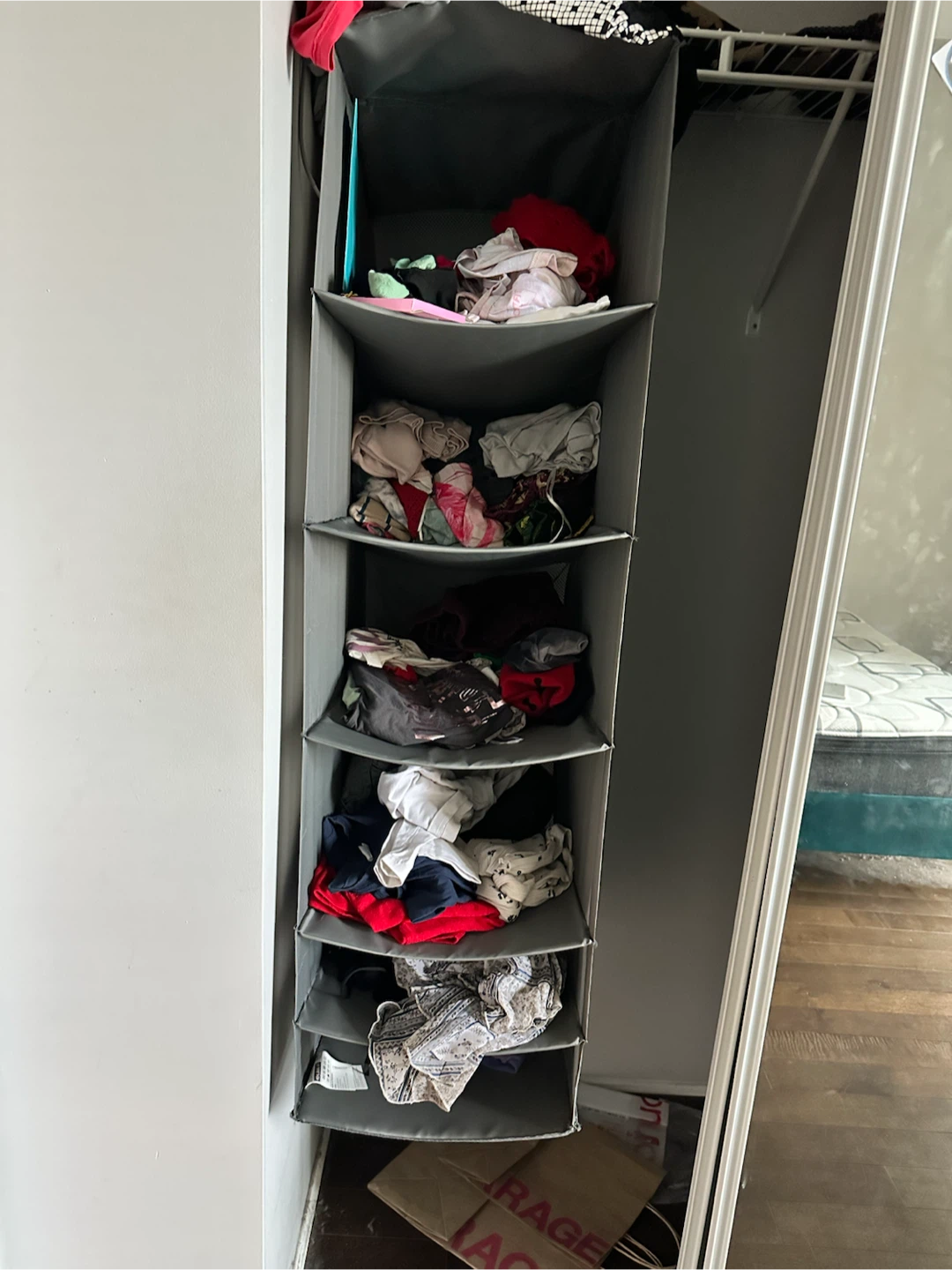 IKEA SKUBB Hanging Closet Organizer 6 Compartments