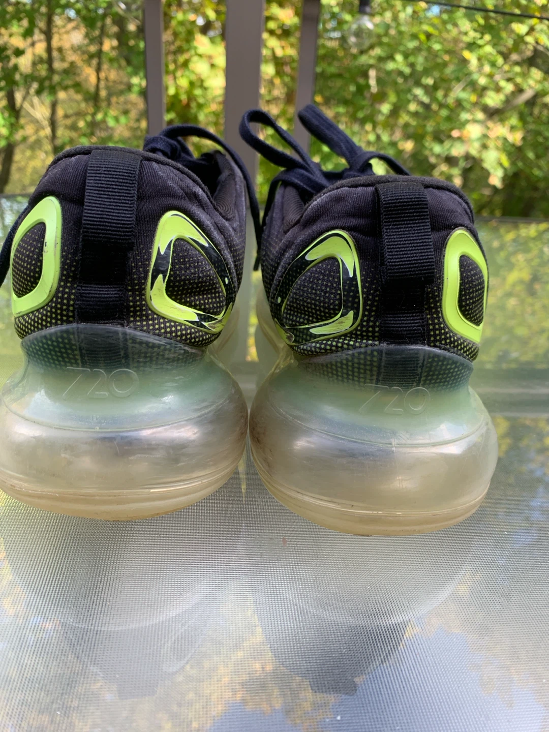 Nike Air Max 720 Black and Neon Green Sneakers - photo 3