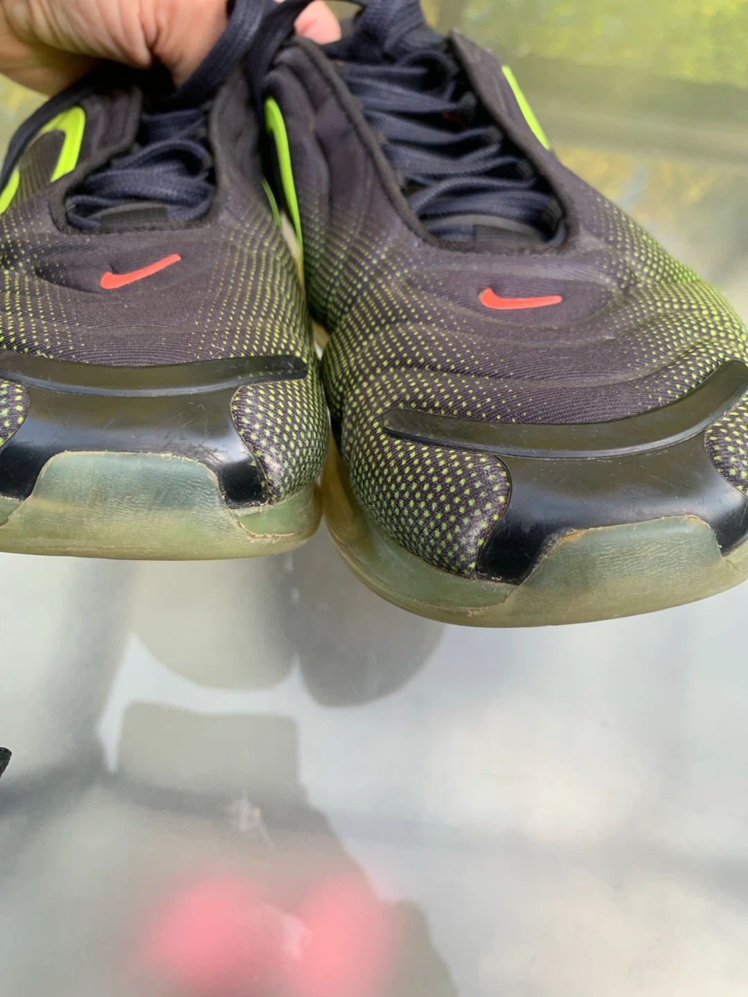 Nike Air Max 720 Black and Neon Green Sneakers - photo 5