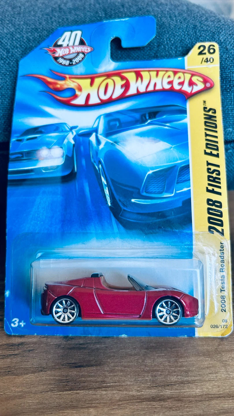 Hot Wheels 2008 Tesla Roadster – First Editions 26/40 – Red