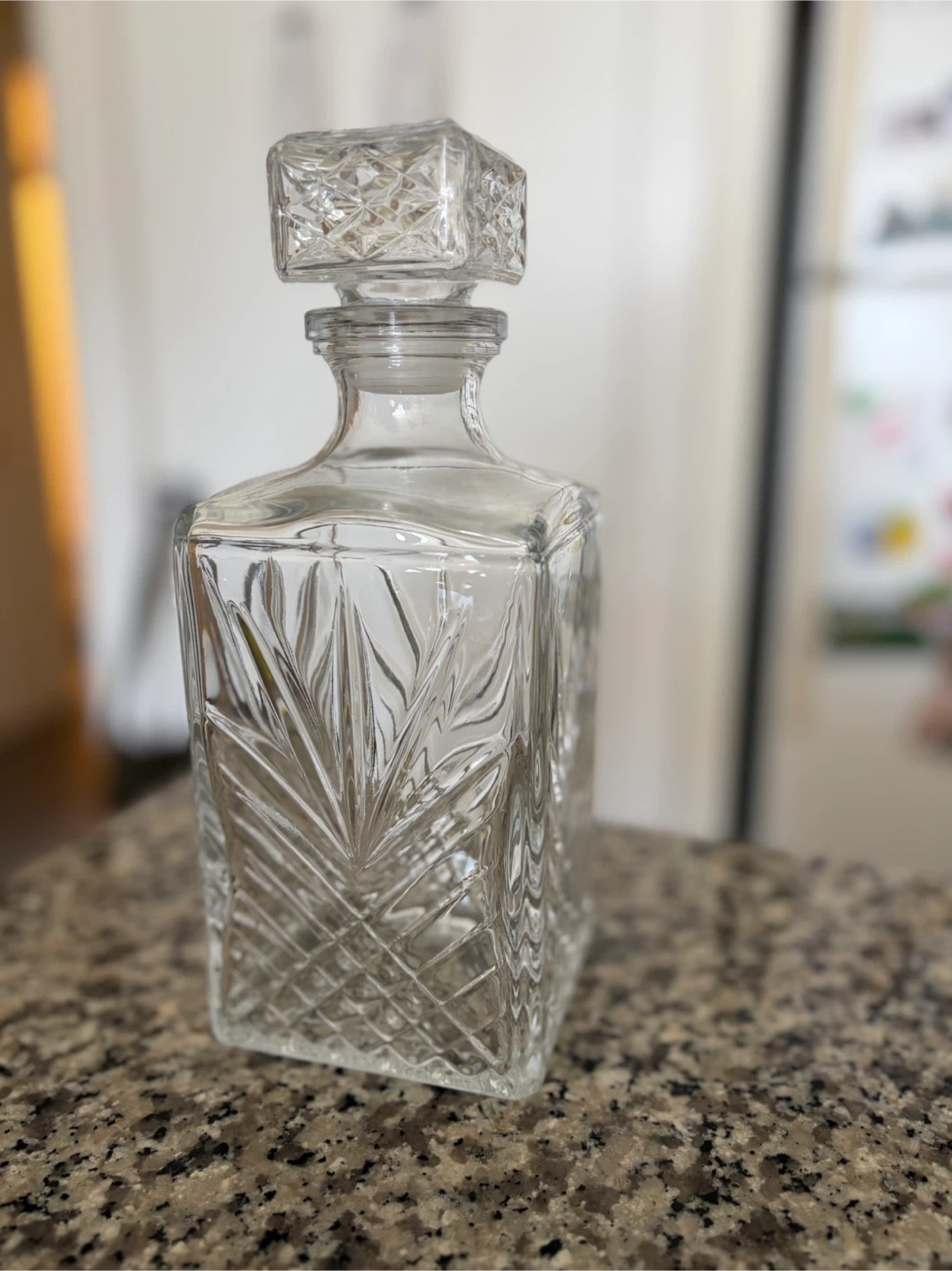 Vintage Italian Crystal Glass Decanter