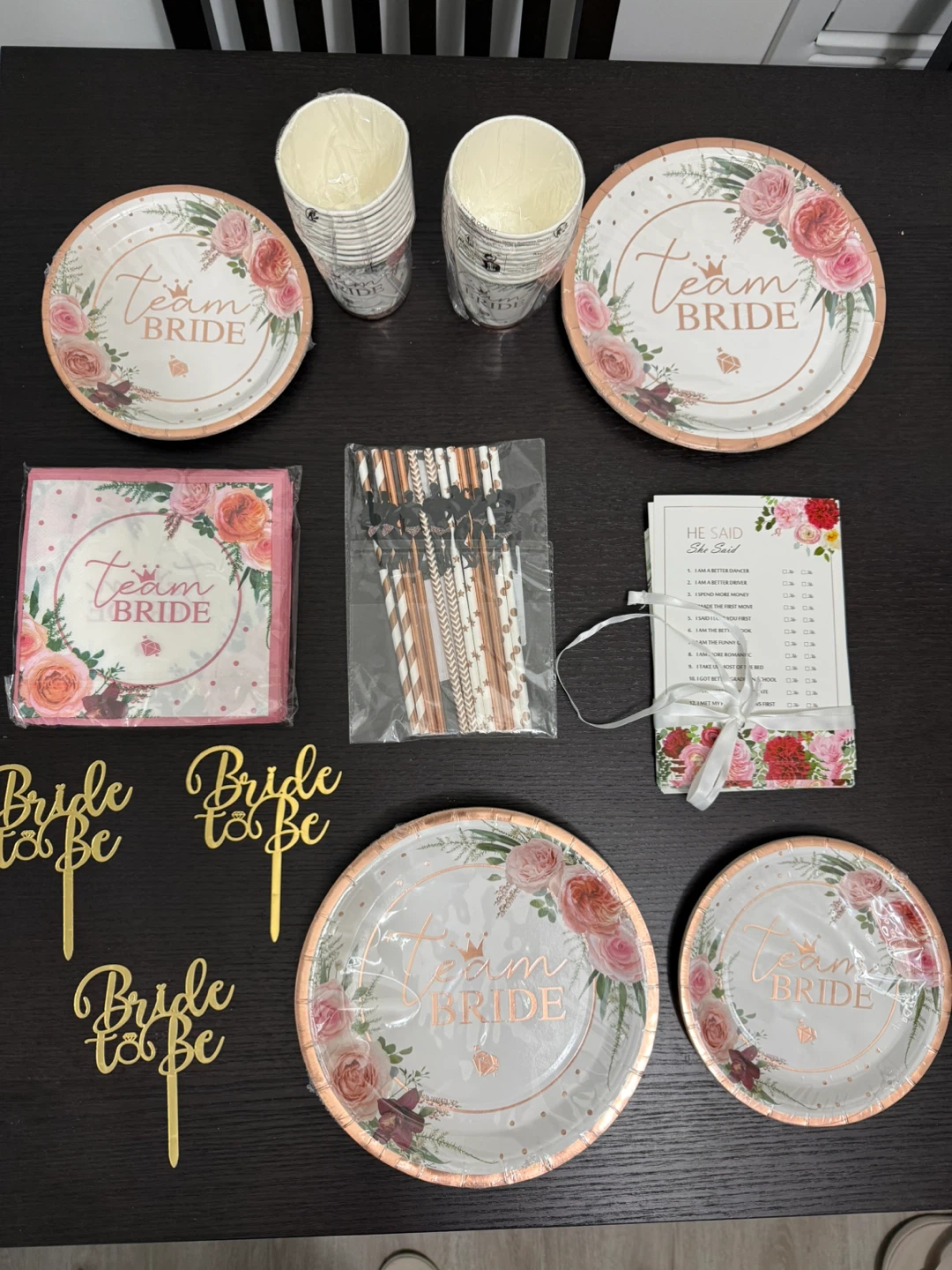 Bridal Shower Party Supplies Set