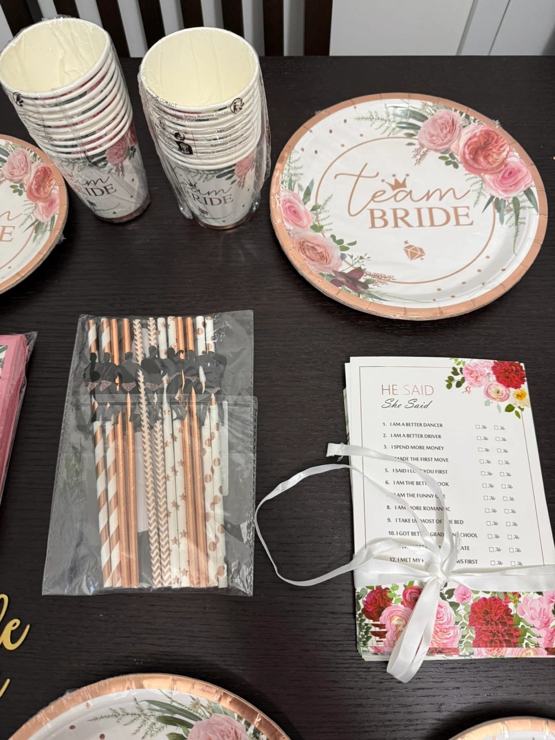 Bridal Shower Party Supplies Set - photo 3