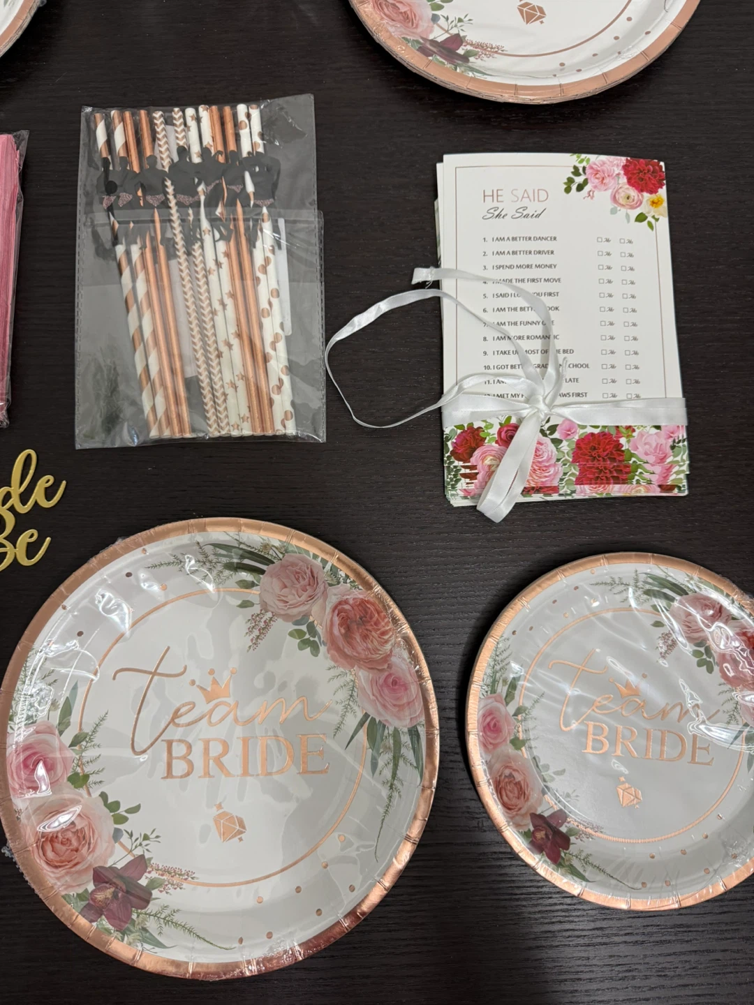 Bridal Shower Party Supplies Set - photo 4