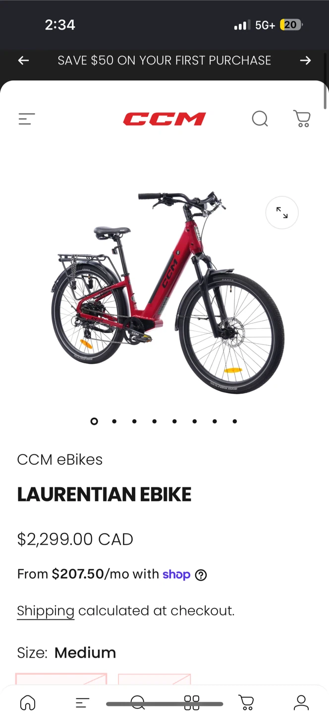 CCM Laurentian E-Bike – Trades or Cash Offers! | Retail $2,300