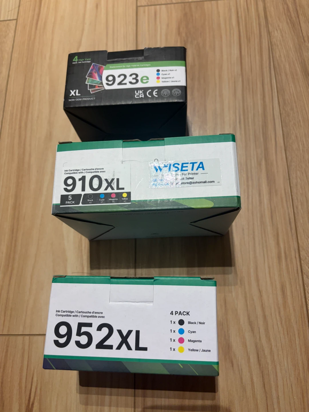Ink Cartridges Bundle 923e, 910XL, and 952XL