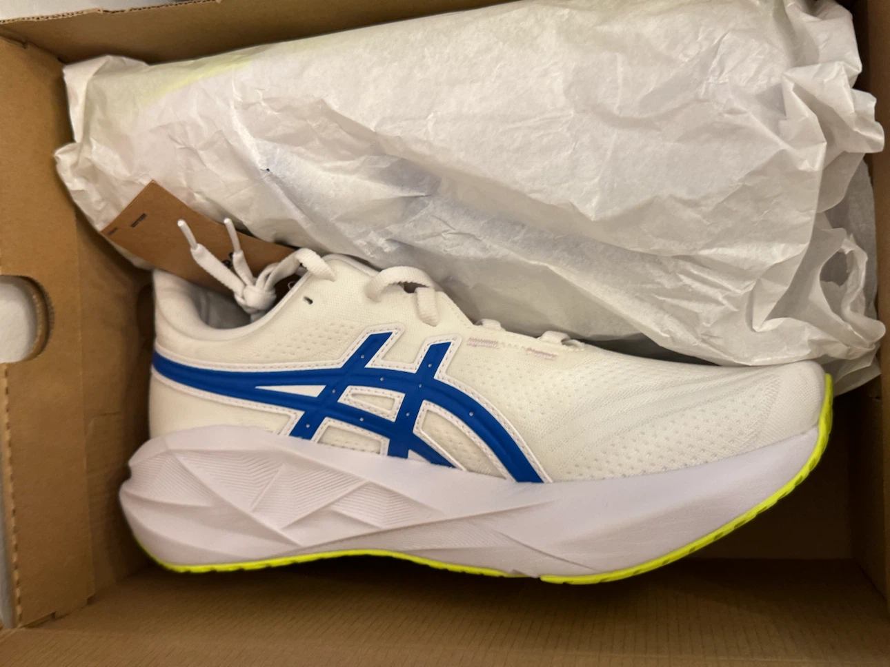 Asics Novablast 5 ATC Women's Running Shoes - White/Blue - photo 2