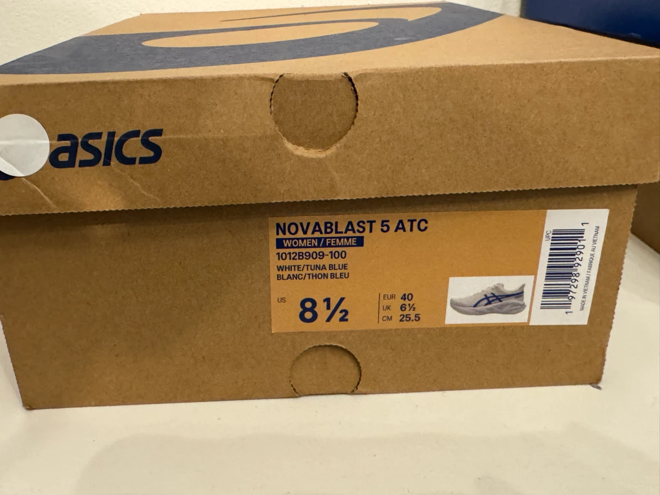 Asics Novablast 5 ATC Women's Running Shoes - White/Blue - photo 3