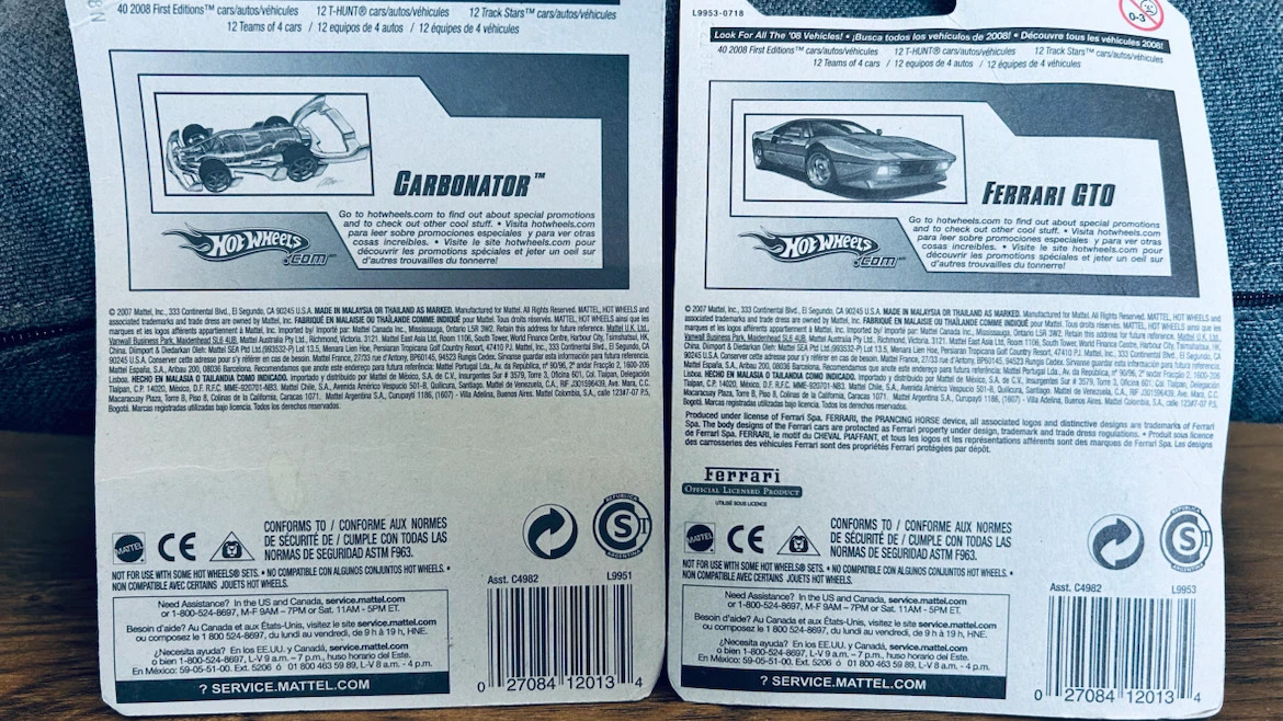 Hot Wheels 2008 First Editions – Ferrari GTO & Carbonator - photo 4