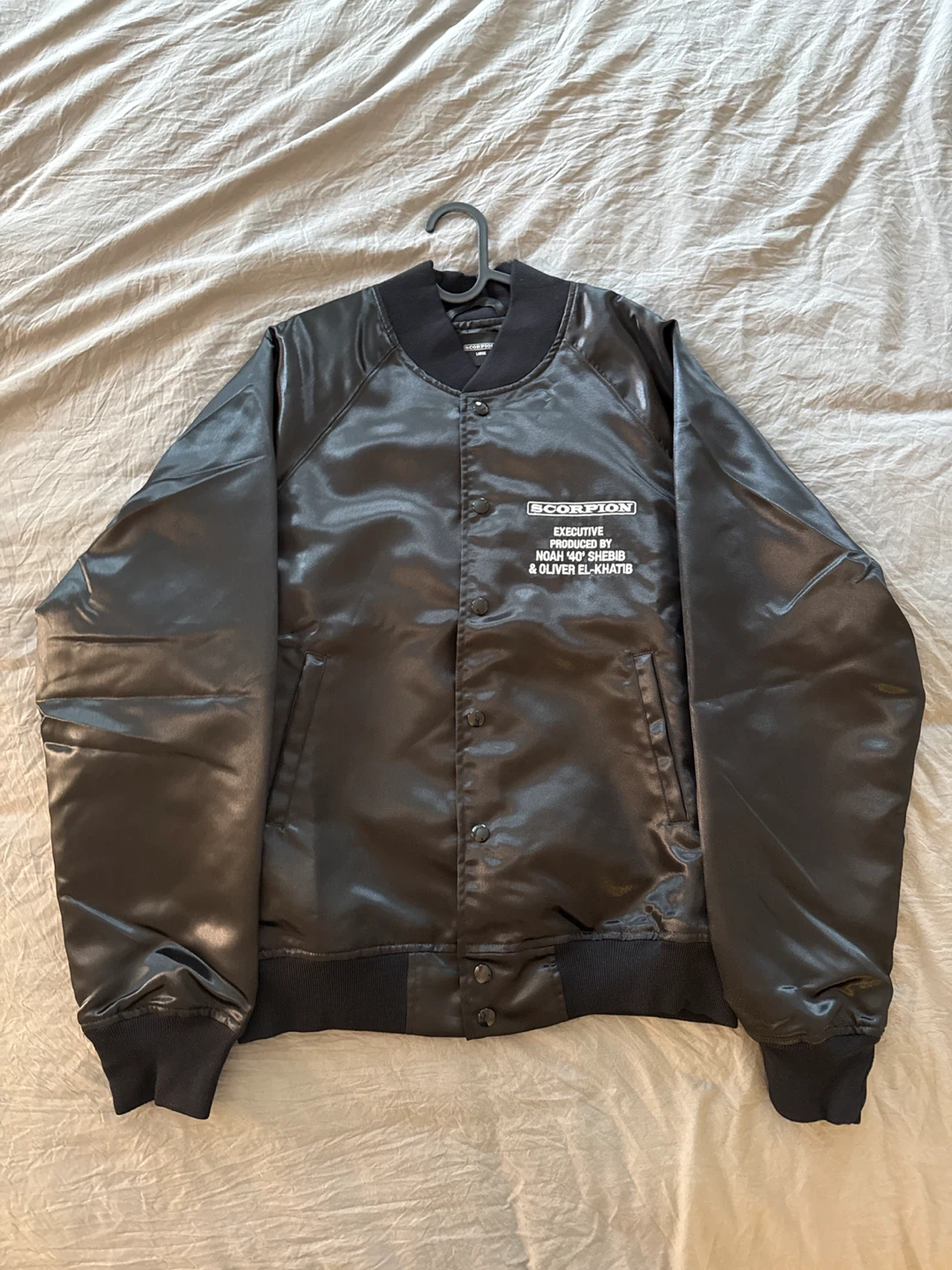 Large Never Worn Drake Scorpion Promo Tour Satin Jacket