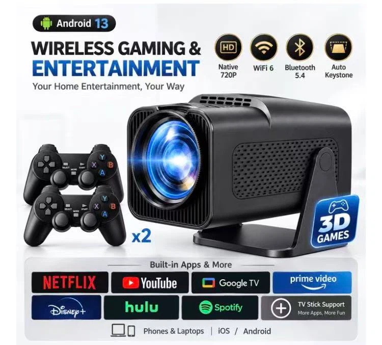 Wireless Gaming Projector with 20000+ Games - photo 2