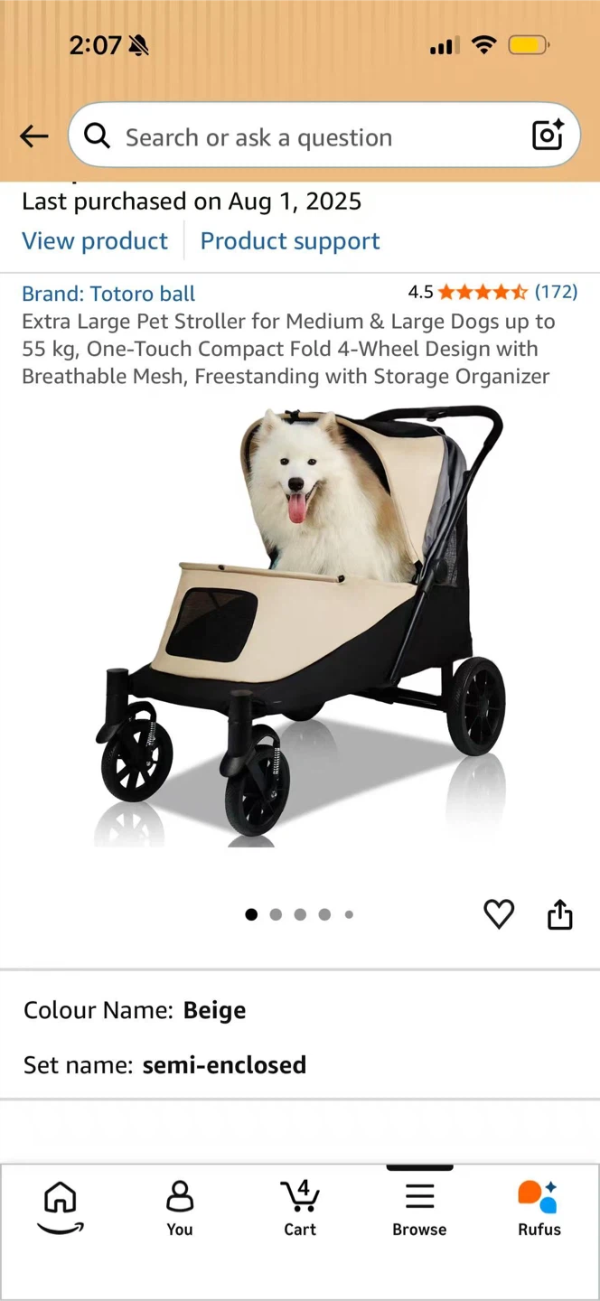Totoro Ball Extra Large Pet Stroller - photo 2
