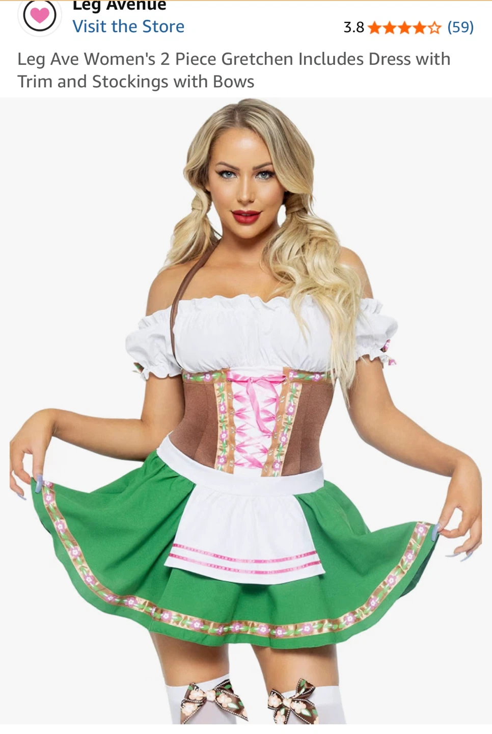 Halloween Costume - Leg Avenue Gretchen Costume