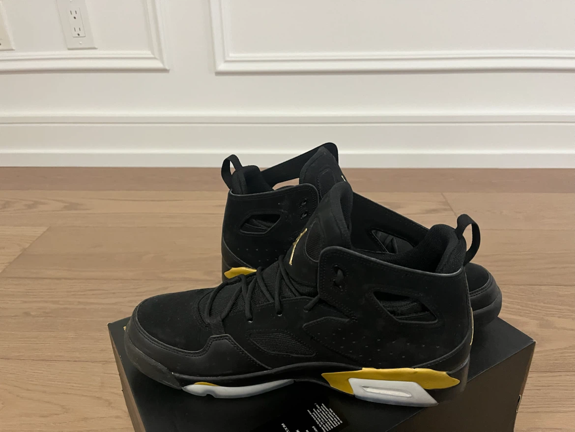 Nike Air Jordan Flight Club 91 Black Gold Size 10.5