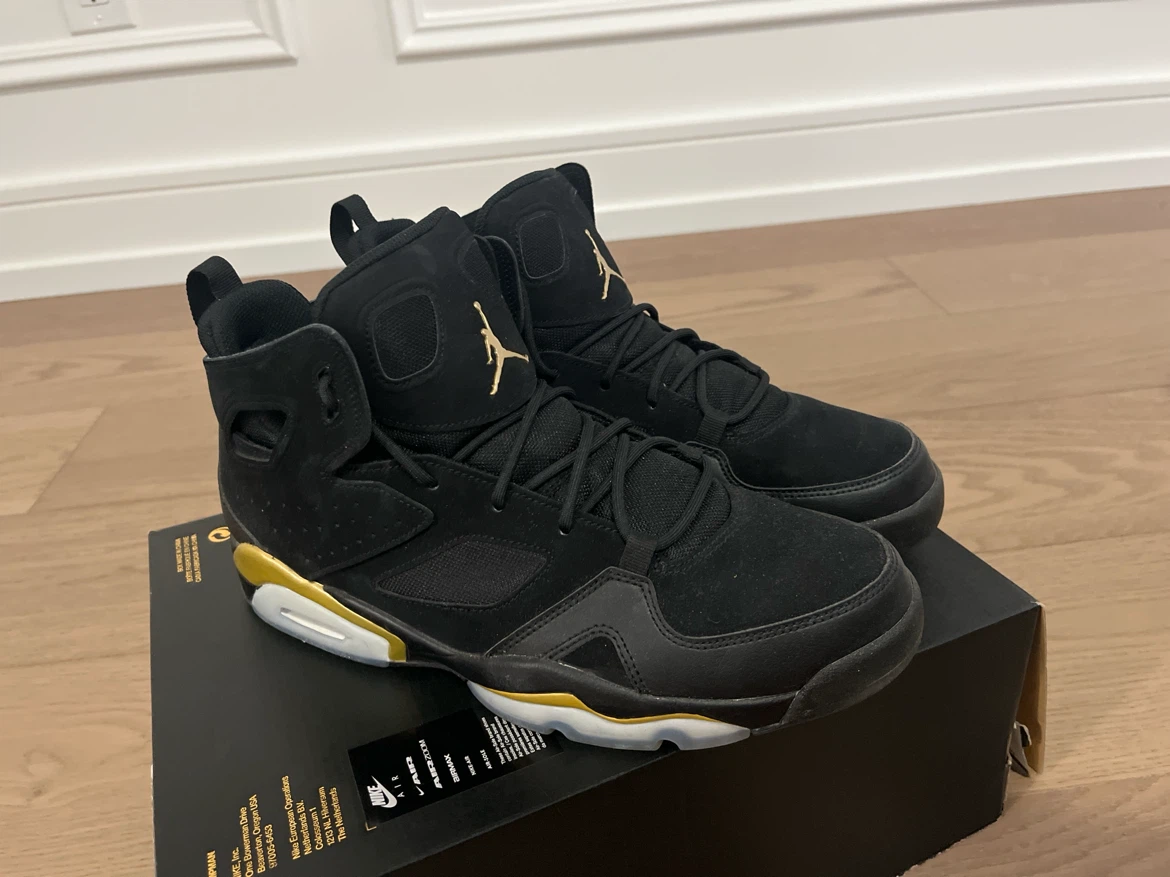 Nike Air Jordan Flight Club 91 Black Gold Size 10.5 - photo 2