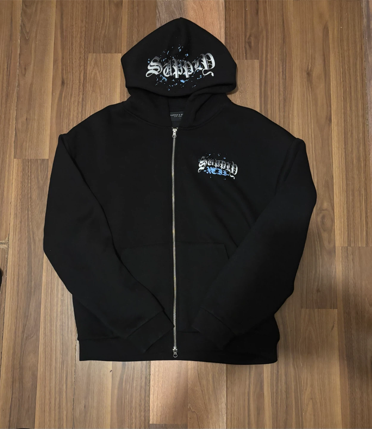 Supply & Demand Zip-Up Hoodie Black