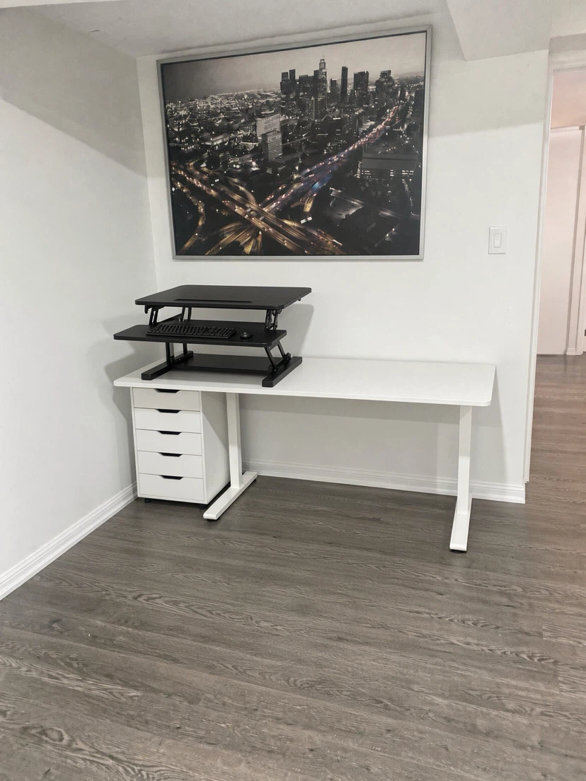VIVO Black 25 inch Desk Riser
