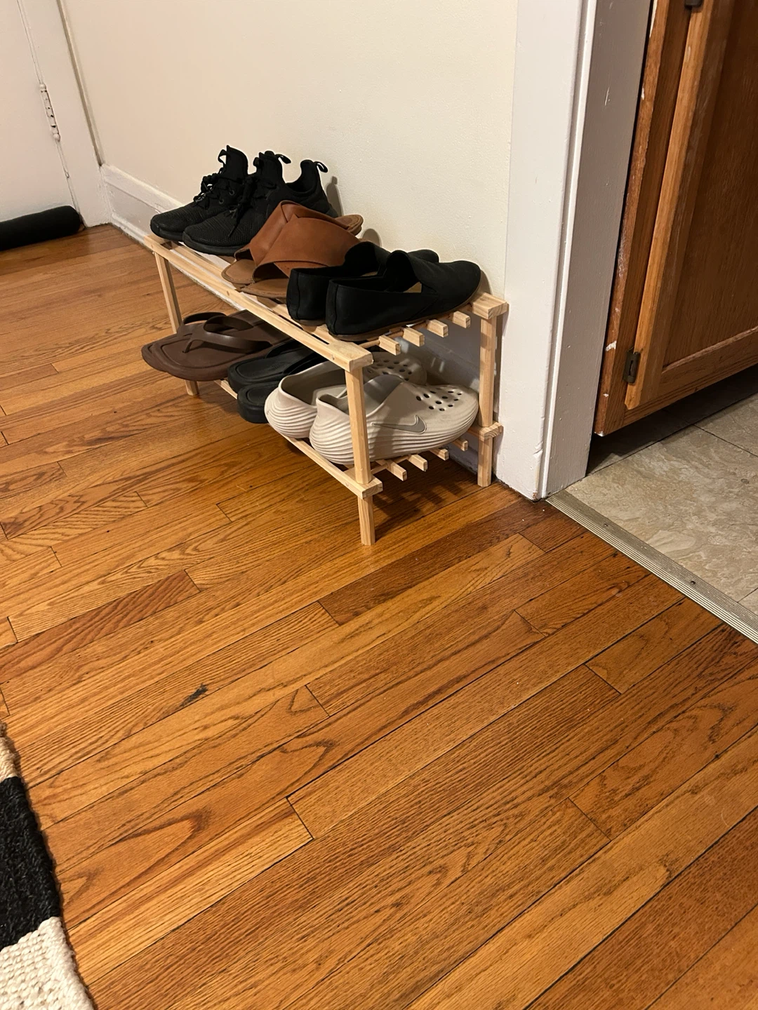 Two-Tier Wooden Shoe Rack - photo 2
