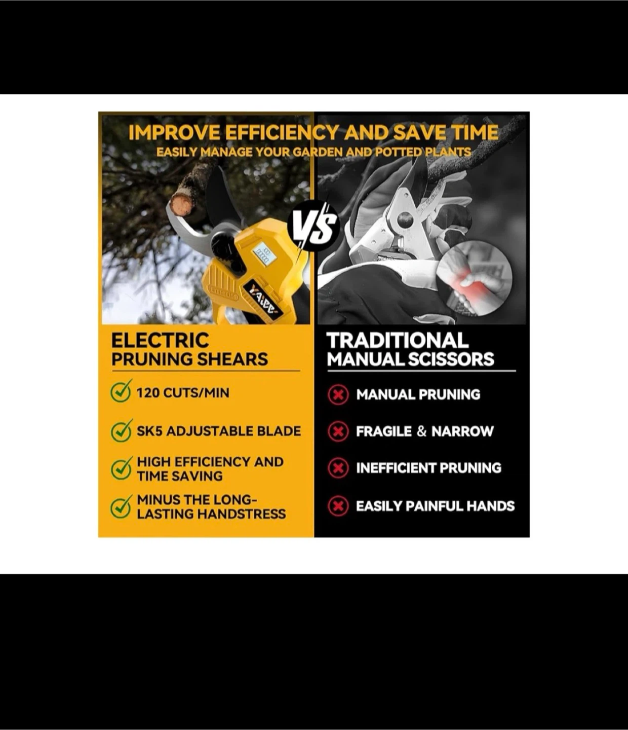 YAWV 20V Electric Pruning Shears - photo 5